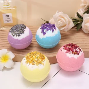 Dried Flower Bath Salt Ball Fizzy (100g)